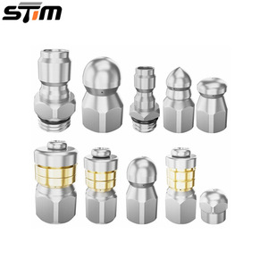 Kit de buses pour nettoyeur haute pression Stm, 10 pièces en acier inoxydable pour le nettoyage des canalisations et des égouts - Product Image 1