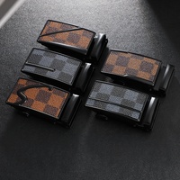 Boucle de ceinture automatique pour homme, motif crocodile, boucle à cliquet coulissante, boucle de remplacement en métal, largeur 35 mm, sangle de ceinture, attache de ceinture
