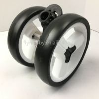 Roue pivotante de poussette de 6 pouces avec pneu EVA et jante en plastique, capacité de charge de 25 kg, dureté du pneu 50-55A pour poussette de bébé