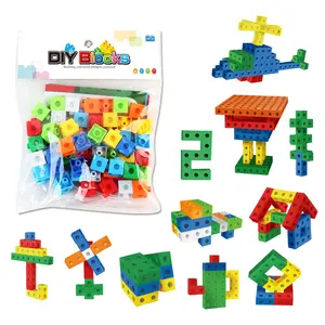 Brique éducative jouet enfants bloc de construction ensemble bricolage jouet briques jeu 50pcs