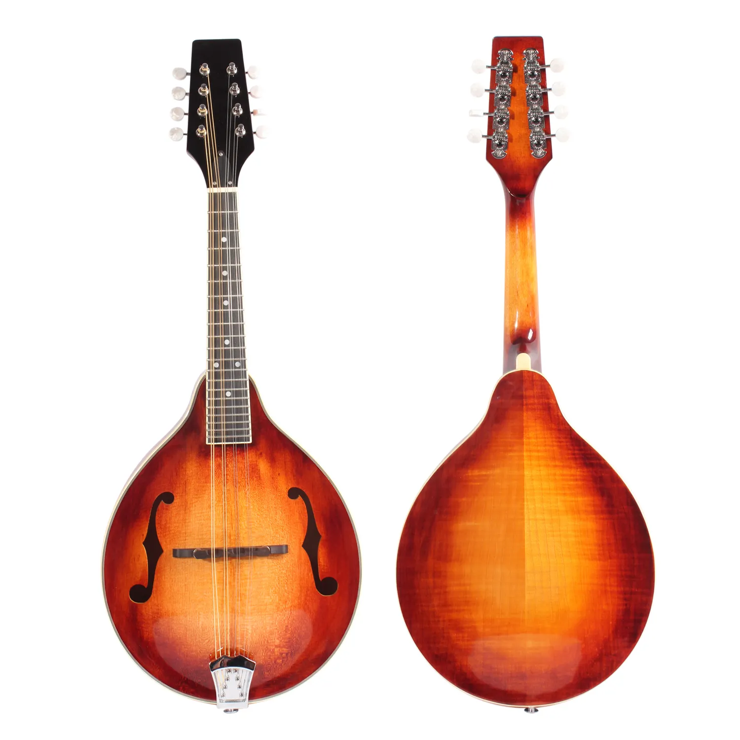 Honeyburst gitar Mandolin gaya a Maple menyala atas cemara padat