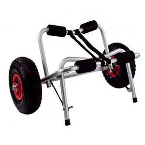 Tootuff Aluminium Kajakwagen Trolley Draagbare Opvouwbare Kanodrager Op Het Strand