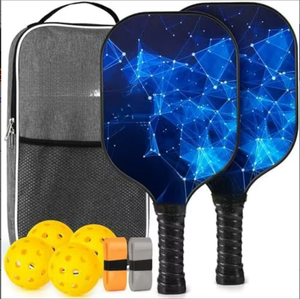 Raquette de pickleball portable 16 mm à structure alvéolée, design sans bordure, personnalisable pour l'entraînement en équipe des enfants et des adultes - Product Image 3