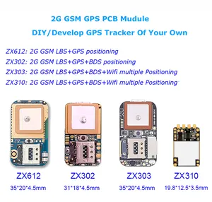 GPSスマートウォッチ/ブレスレット/パーソナルトラッカー用の365GPS ZX310eSIMディスプレイ互換ミニGSMGPSトラッキングチップ