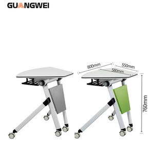 طاولة دراسة ومؤتمرات خشبية قابلة للطي حديثة وصديقة للبيئة من GUANGWEI - أثاث مكتبي - Product Image 4