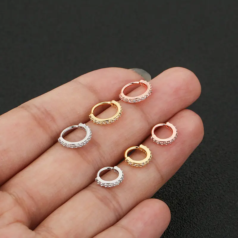 HOVANCI Best Selling Wholesale Body Jewelry Hinged Segment Ring Fashion Septum Piercing Nose Ring Body Piercing Jewelry