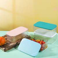 Rectangle nourriture réfrigérateur boîte de rangement Technique d'injection orgue PP PC matériel cuisine conteneur ensemble