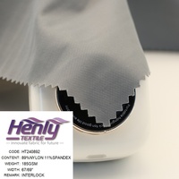 HT240892 89% NYLON 11% SPANDEX 185GSM TISSU PIQUÉ INTERLOCK TRICOTÉ