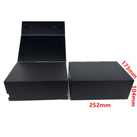 Nouveautés - Boîte cadeau pour vin en carton rigide noir de luxe avec fermeture magnétique, anti-rayures, laminage mat, revêtement UV