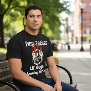 Camiseta Puny Pecker Crew con diseño de humor negro, talla para adultos - Product Image 3