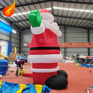 Modè<span class=keywords><strong>le</strong></span> géant gonflable de bonhomme de neige et de <span class=keywords><strong>Père</strong></span> Noël pour publicité extérieure commerciale de haute qualité, idéal pour les fêtes de Noël - Product Image 6