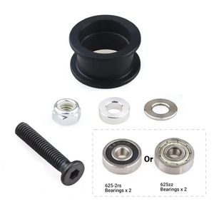 BulkMan 3D yüksek hassasiyetli CNC <span class=keywords><strong>Delrin</strong></span> pürüzsüz avara kasnak kiti v-yuvası alüminyum profiller 3D yazıcı parçaları için demonte - Product Image 1