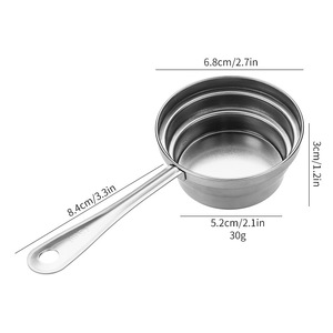 Nhà bếp muỗng canh baking đồ dùng công cụ màu Trà sữa cà phê bột kim loại thép không gỉ đo ly và thìa - Product Image 5
