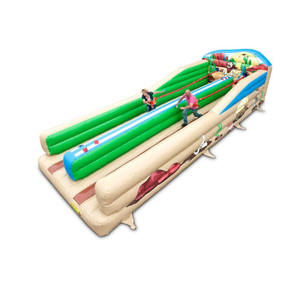 Pista Gonfiabile a Doppia Corsia per Bungee Run con Imbracatura di Sicurezza, Gioco Gonfiabile Bungee Run, Gara Gonfiabile Bungee - Product Image 4