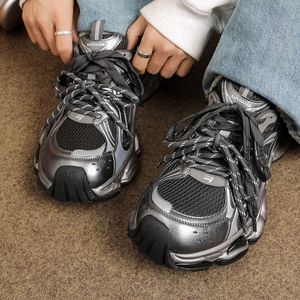 Baskets Chunky de Luxe Léger pour Hommes 2025 – Tendance Décontractée Sportive Style Papa – Designer Haut de Gamme – Semelles Épaisses Rehaussantes à Lacets - Product Image 2