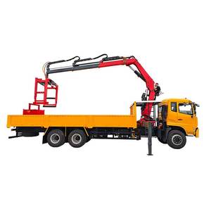 Grue de manutention de briques montée sur camion, à flèche télescopique <span class=keywords><strong>hydraulique</strong></span> de 1,5 tonne, entièrement repliable - Product Image 1