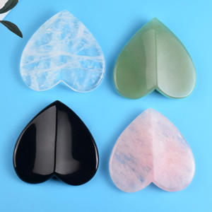 Outil en pierre de gua sha en forme de cœur concave <span class=keywords><strong>anti</strong></span>-âge Huiying, planche de gua sha pour le <span class=keywords><strong>yoga</strong></span> du <span class=keywords><strong>visage</strong></span> - Product Image 6