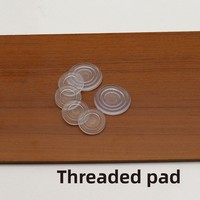 Tapis transparent antidérapant pour meubles, style bois de rose, pour table à thé, canapé, verre, amortisseur de chocs, pour table à manger, tabouret, patins en caoutchouc