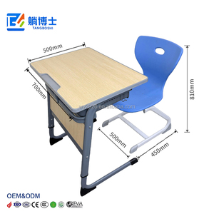 Meubles scolaires en gros, bureau et chaise ergonomiques réglables en hauteur pour l'étude/la classe/la salle de réunion, adaptés aux enfants et aux adultes - Product Image 3