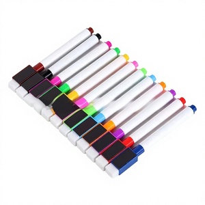 Marqueurs pour tableau blanc, bande magnétique, effaçables, à base d'eau, stylos à dessin pour enfants, logo personnalisé disponible, 50 pièces par sac OPP - Product Image 2