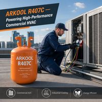 Tontank R407c 850kg Suministro de Fábrica, Estándar Europeo CE, Alta Pureza 99.9% para Sistemas de Refrigeración HVAC Comerciales, Se Acepta Marca OEM