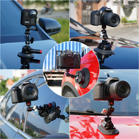 Soporte Universal Profesional con Ventosa para Ventanas de Coche y Barco con Adaptadores Dobles para GoPro Hero Insta360