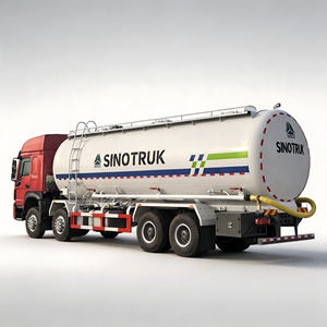 รถบรรทุก HOWO 8X4 32M3 สำหรับขนส่งวัสดุก่อสร้าง ถังปิดผนึกสำหรับขนส่งเถ้าลอยและผงปูนขาว - Product Image 1