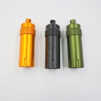 EDC Conteneur étanche CNC Capsule Dry Pill Outdoor Hike Camp Medicine Holder Survive Seal Box Storage Trunk Camping Hiking