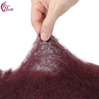 FH # 99j Cheveux humains afro crépus en vrac tressage de cheveux pour Dreadlocks, Loc réparation, Dreadlock Extensions, Twists, Tresses
