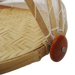 Thân Thiện Với Môi Handmade Với <span class=keywords><strong>Net</strong></span> Bìa Loại B Tre Gấp Giỏ - Product Image 5