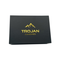 Boîte pliable personnalisée à fermeture magnétique en noir et or pour sous-vêtements Emballage avec logo pour vêtements et cadeaux Boîtes à chaussures de qualité supérieure