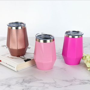 Vaso <span class=keywords><strong>de</strong></span> cerveza <span class=keywords><strong>de</strong></span> vino en forma <span class=keywords><strong>de</strong></span> diamante <span class=keywords><strong>de</strong></span> acero inoxidable <span class=keywords><strong>de</strong></span> doble pared vendedor caliente <span class=keywords><strong>de</strong></span> 12 oz con tapa <span class=keywords><strong>AS</strong></span> - Product Image 3