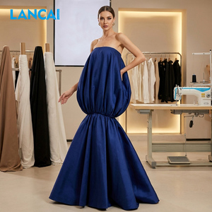 Vestido Maxi de Satén Elegante y Casual para Mujer, de Alta Calidad, Personalizado, con Cintura Natural, Hecho a Mano, Silueta de Sirena, con Cuentas - Product Image 1