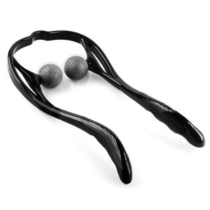 2 Ball Neck <span class=keywords><strong>Massager</strong></span> Schmerz linderung PP TPR Blue Shiatsu Nacken-und Schulter massage gerät - Product Image 3