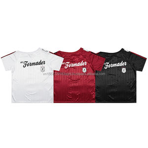 Camiseta de Fútbol Estilo Urbano, Transpirable, de Secado Rápido, con Estampado de Letras Vintage, Hombro Oblicuo, Manga Corta, para Uso Diario - Product Image 4