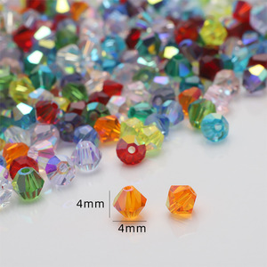 Zhubi AB Color diamante taglio vetro foro dritto perline anello alto trasparente a punta bracciale gioielli fatti da te sciolti natura cristallo - Product Image 2