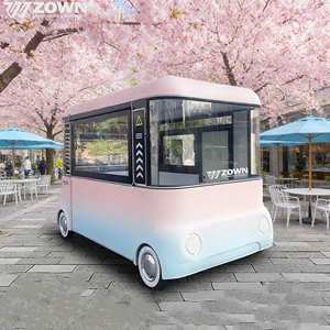 2026 New Design CE Approved Electric Food Truck Stainless Steel Mobile Catering <b>Trailer</b> for Outdoor Snack Coffee Burger Pizza - Product Image 1