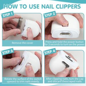 Cortauñas Eléctrico de Bajo Ruido para Niños, Adultos y Bebés - Product Image 4