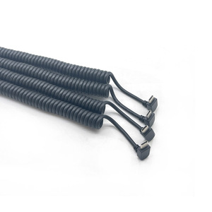 สายชาร์จ USB แบบสปริง Type C หัวงอ 90 องศา สำหรับรถยนต์ สายต่อแบบยืดหยุ่น - Product Image 3
