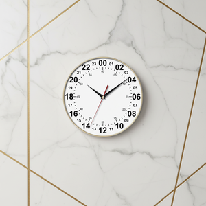 Horloge murale analogique à aiguilles 24 heures, style simple, décoration de <span class=keywords><strong>salon</strong></span>, blanc, facile à lire, moderne, logo personnalisé, design personnalisé - Product Image 6