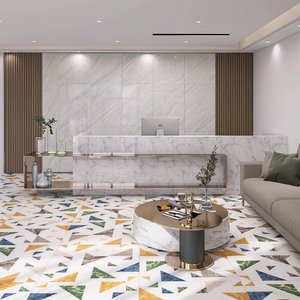 Azulejos Decorativos de Pared con Diseño de Flores y Pájaros, 600x600, Antideslizantes, para Piso, Venta al Por Mayor - Product Image 3