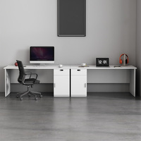 Ensemble de bureau et chaise de bureau individuels modulaires modernes avec panneau de tiroir verrouillable