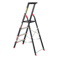 Échelles pliantes en aluminium de sécurité Escabeau multifonctionnel pliant en aluminium 5 5tep