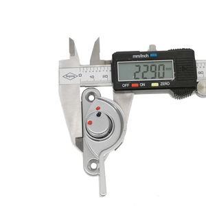 Angle rotatif 90 Serrure en croissant de fenêtre coulissante en aluminium anodisé argenté en alliage de zinc à 180 degrés - Product Image 2