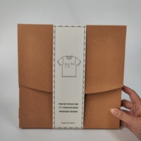 Nouvelle boîte d'emballage pliante en papier kraft personnalisée Pulida 2025, vente en gros, pelliculage brillant, gaufrage pour T-shirts, vêtements, boîte cadeau
