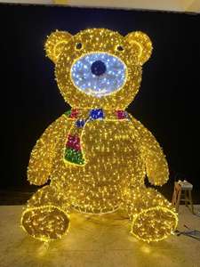 Luces LED 3D de Navidad con Forma de Oso, Grandes, Personalizables, Impermeables para Exteriores, Exhibición de Iluminación LED - Product Image 5