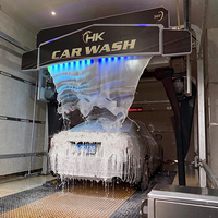 Station de lavage de voitures automatique sans contact, électrique, à faible bruit/consommation d'énergie, en acier inoxydable, pour parking/utilisation commerciale, faibles coûts d'exploitation