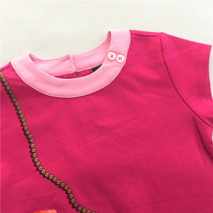 Vestidos de Verano al por Mayor para Niñas, de Manga Corta, Cuello Redondo, de Algodón, de Marca, en Lotes - Product Image 2