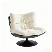 Fauteuil moderne de luxe avec accoudoirs en tissu Design de luxe personnalisé pour la maison pour le salon