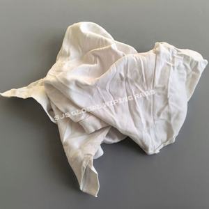 Chiffons industriels blancs en coton recyclé, chiffons de nettoyage multi-usages en coton, chiffons en coton blancs 50lb - Product Image 1